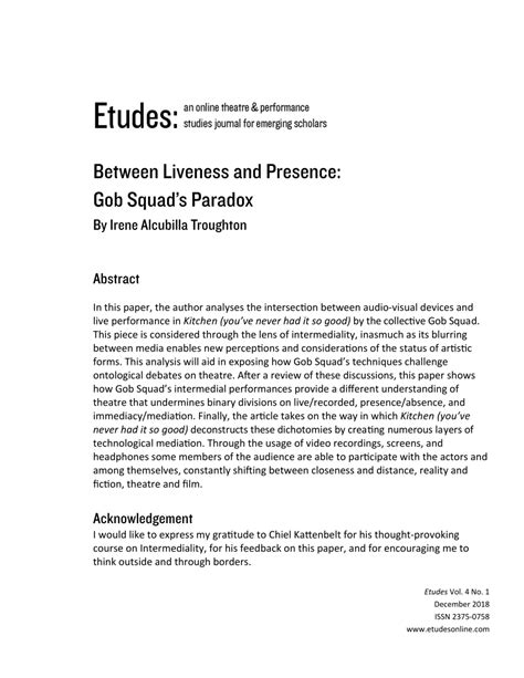 irenealcubilla|Between Liveness and Presence: Gob Squad’s Paradox.